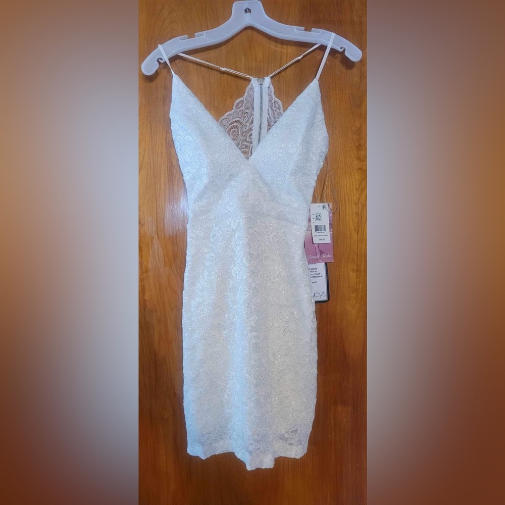 White mini dress